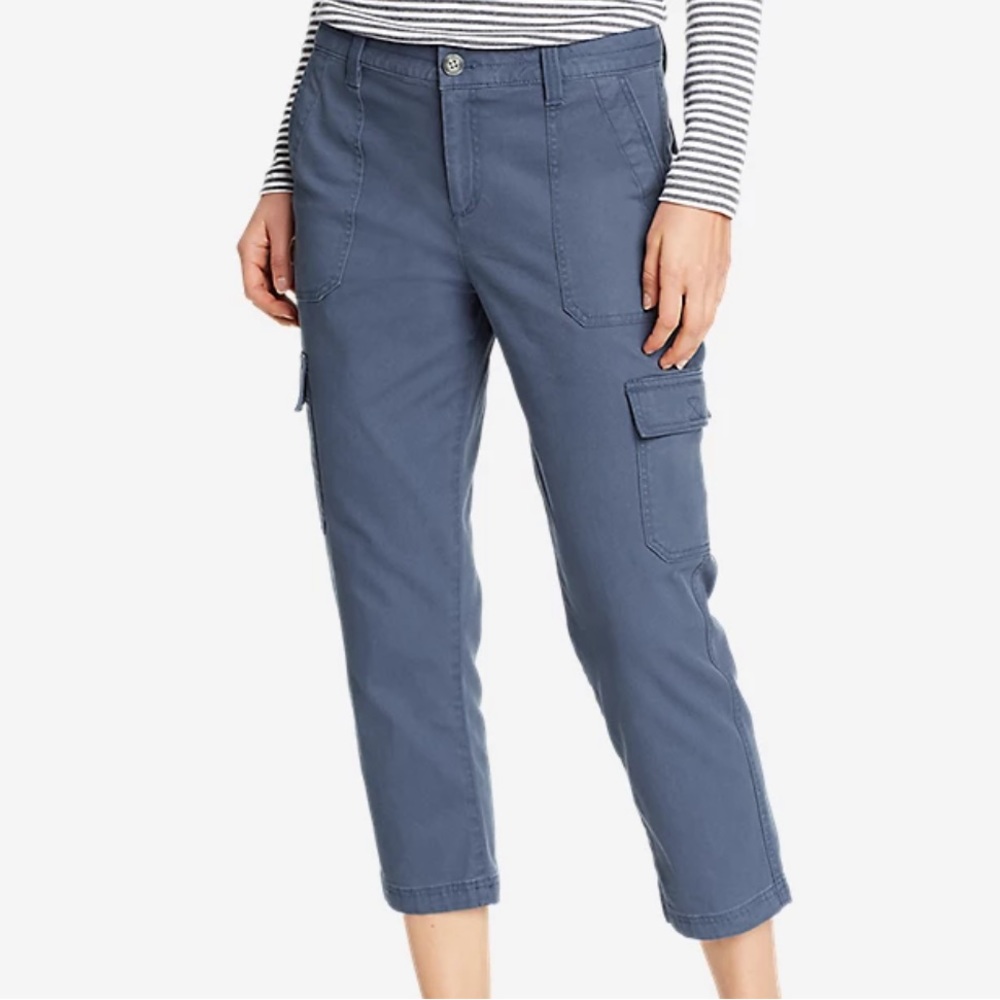 Womens Eddie Bauer centerline utility cargo pant cropped ankle gorpcore hiking